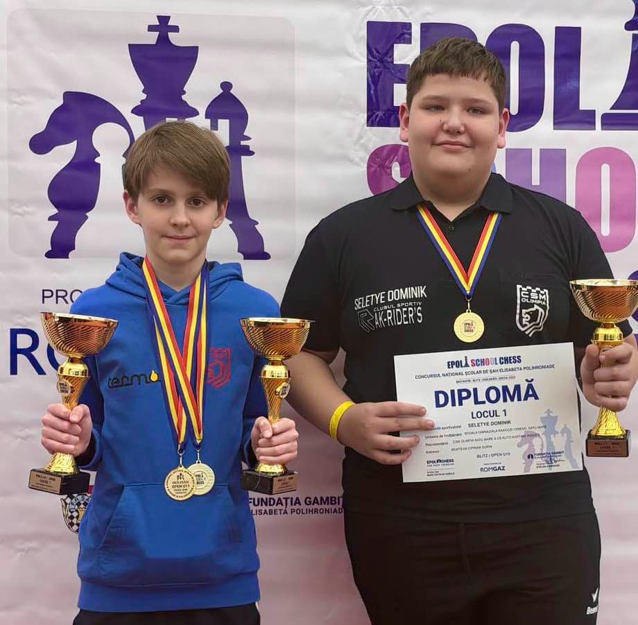 Trei titluri de campioni pentru șahiștii de la CSM Olimpia